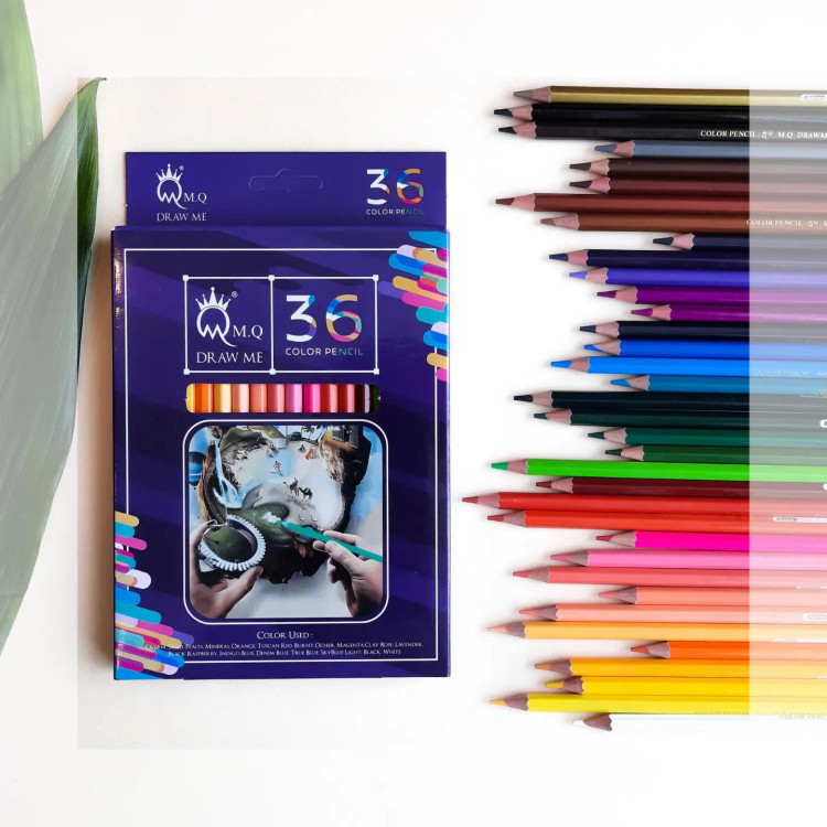 مداد رنگی 36 رنگ ام کیو (MQ)-نوشت افزار اکباتان