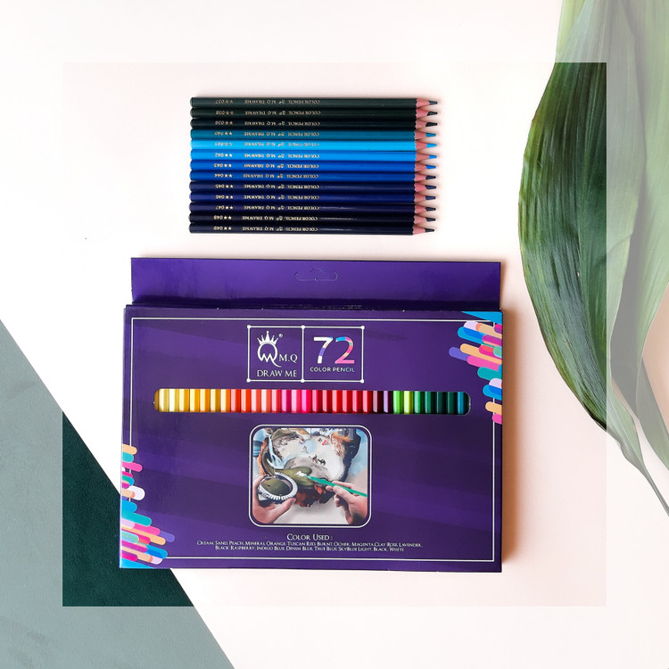 مداد رنگی 72 رنگ ام کیو (MQ)-نوشت افزار اکباتان