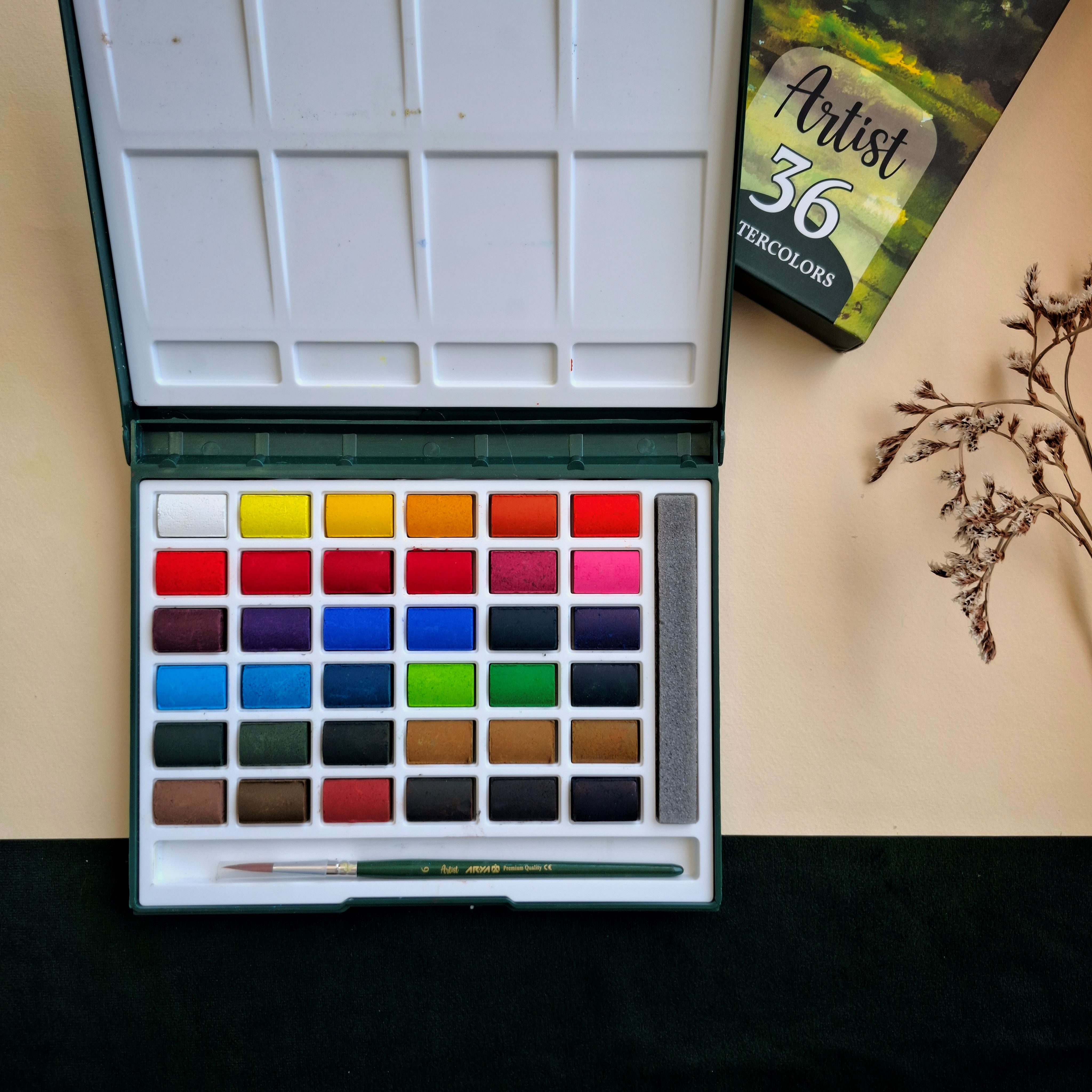 آبرنگ 36 رنگ آریا آرتیست-نوشت افزار اکباتان