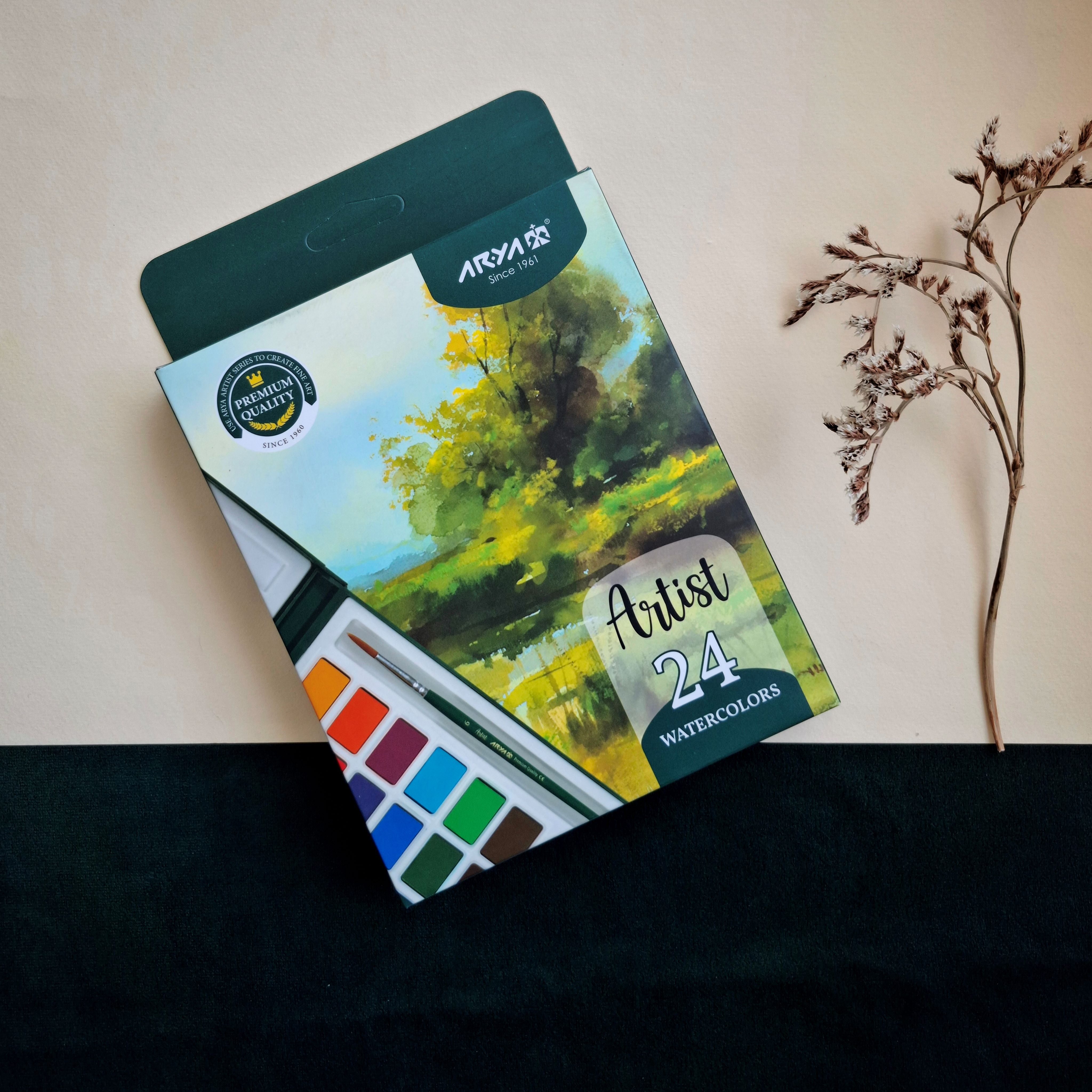 آبرنگ 24رنگ آریا آرتیست-نوشت افزار اکباتان