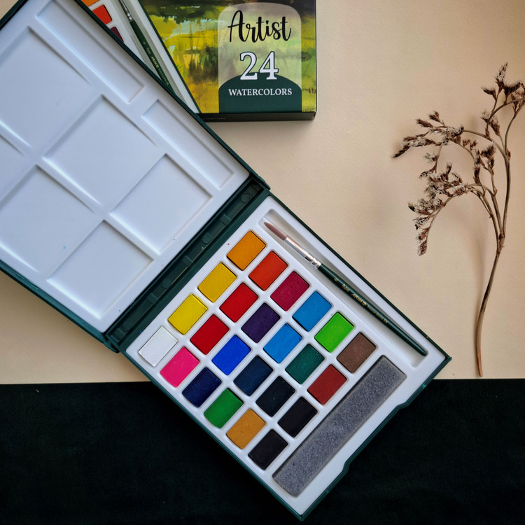 آبرنگ 24رنگ آریا آرتیست-نوشت افزار اکباتان
