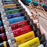 ست 12 عددی رنگ اکریلیک وستا - 21 میلی لیتر-نوشا افزار اکباتان